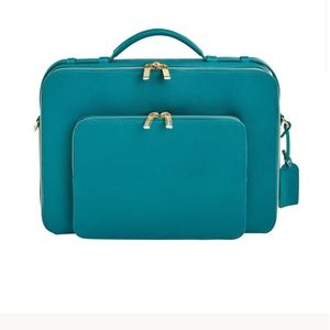 COPY - Levenger Charlotte Briefcase-Teal